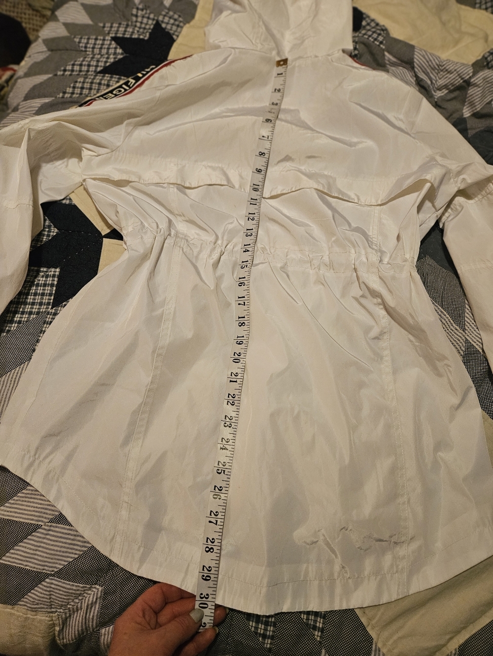 Tommy Hilfiger Women's Long Windbreaker Jacket. 21ptp - Picture 8 of 11